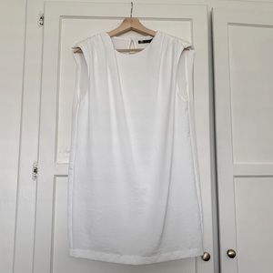 Zara flowy dress with shoulder pads